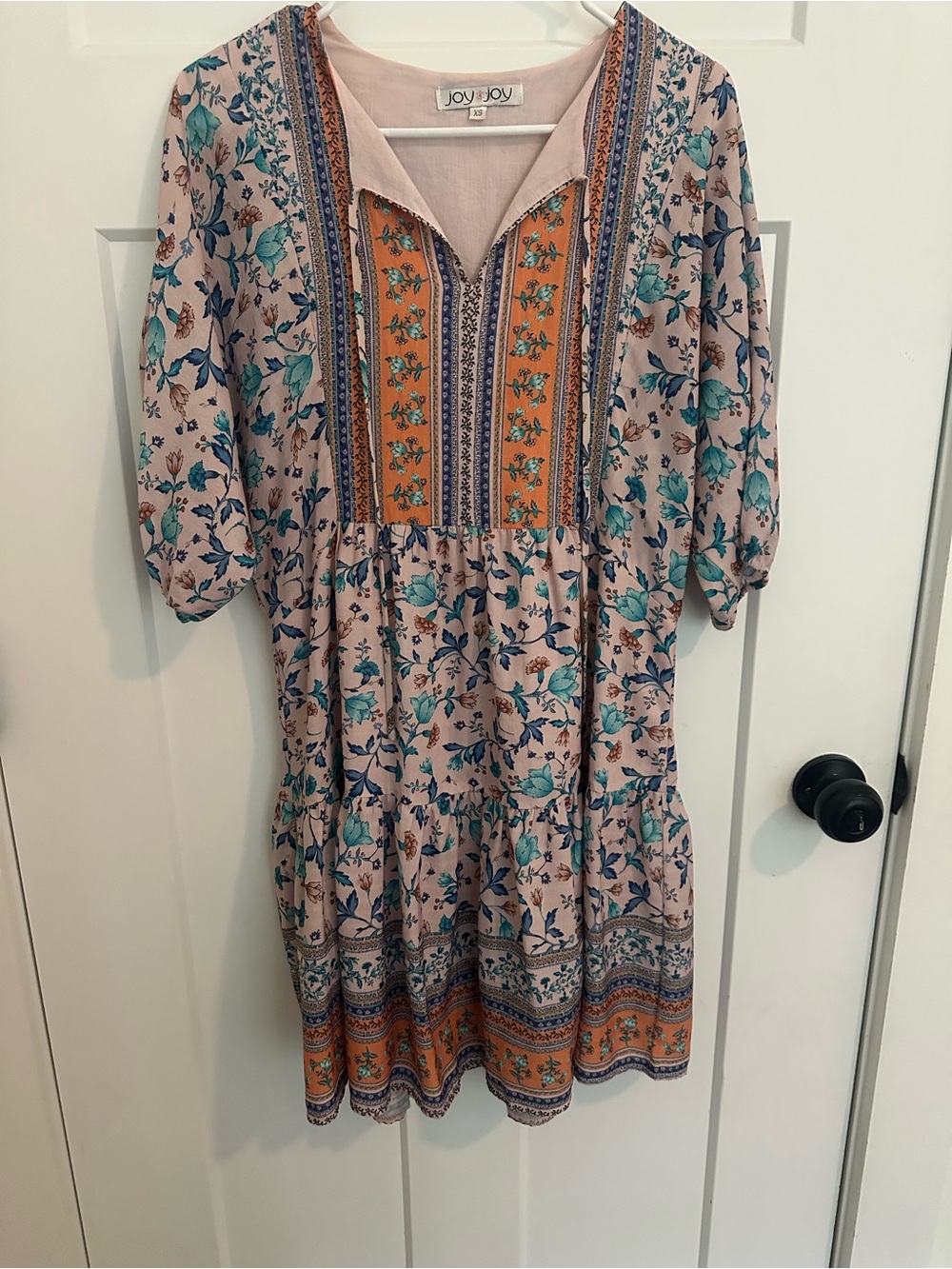 JoyJoy Floral Boho Tiered Dress